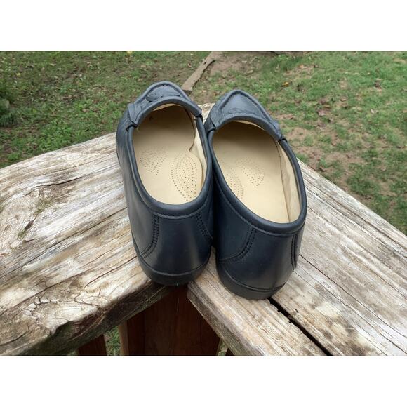 SAS Kittie Kiltie Tassel Fringe Loafers Shoes 7M Navy Blue Slip On Comfort - Picture 4 of 6